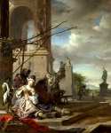 Jan Weenix - An Italian Courtyard